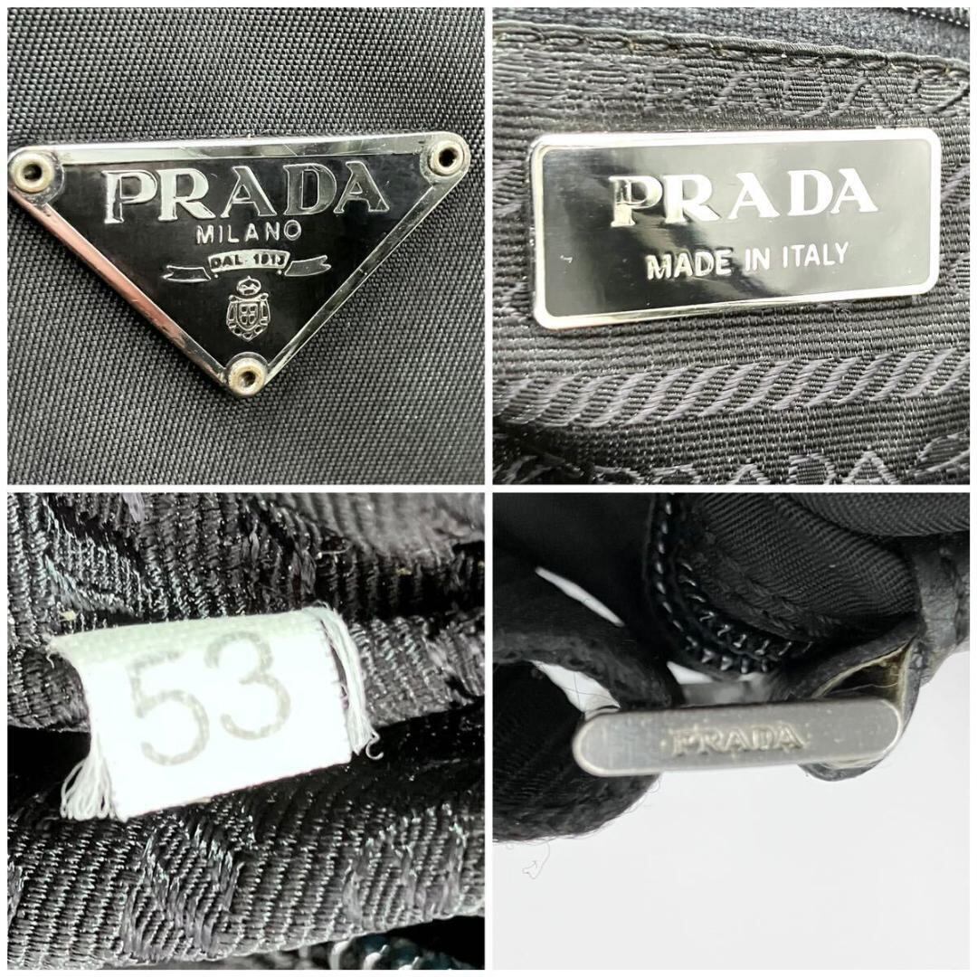 美品】PRADA 2048 ショルダーバッグ アマゾン型 ナイロン 黒 美品】PRADA 2048 ショルダーバッグ アマゾン型 ナイロン 黒