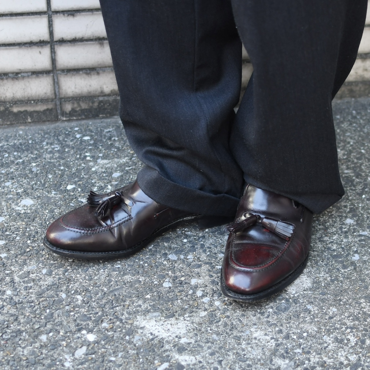 Johnston & Murphy brown tassel loafer