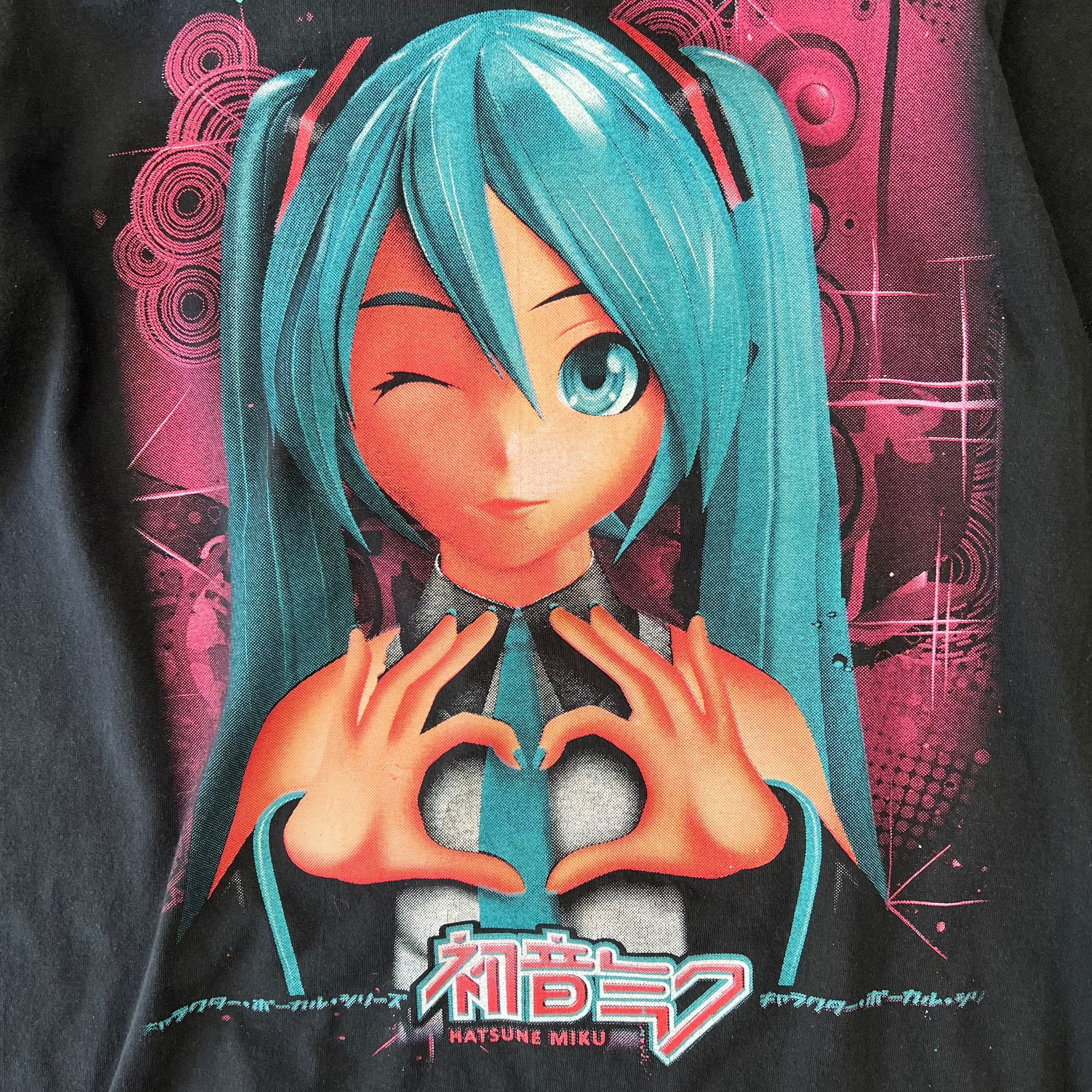 00's 初音ミク print T-shirt MEN-L fcー278 | 古着屋fuzz city 00's 初音ミク print T-shirt MEN-L fcー278 | 古着屋fuzz city