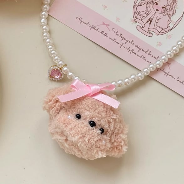 アニマルぬいぐるみパールネックレス ・65793 | sucrier ( シュクリエ