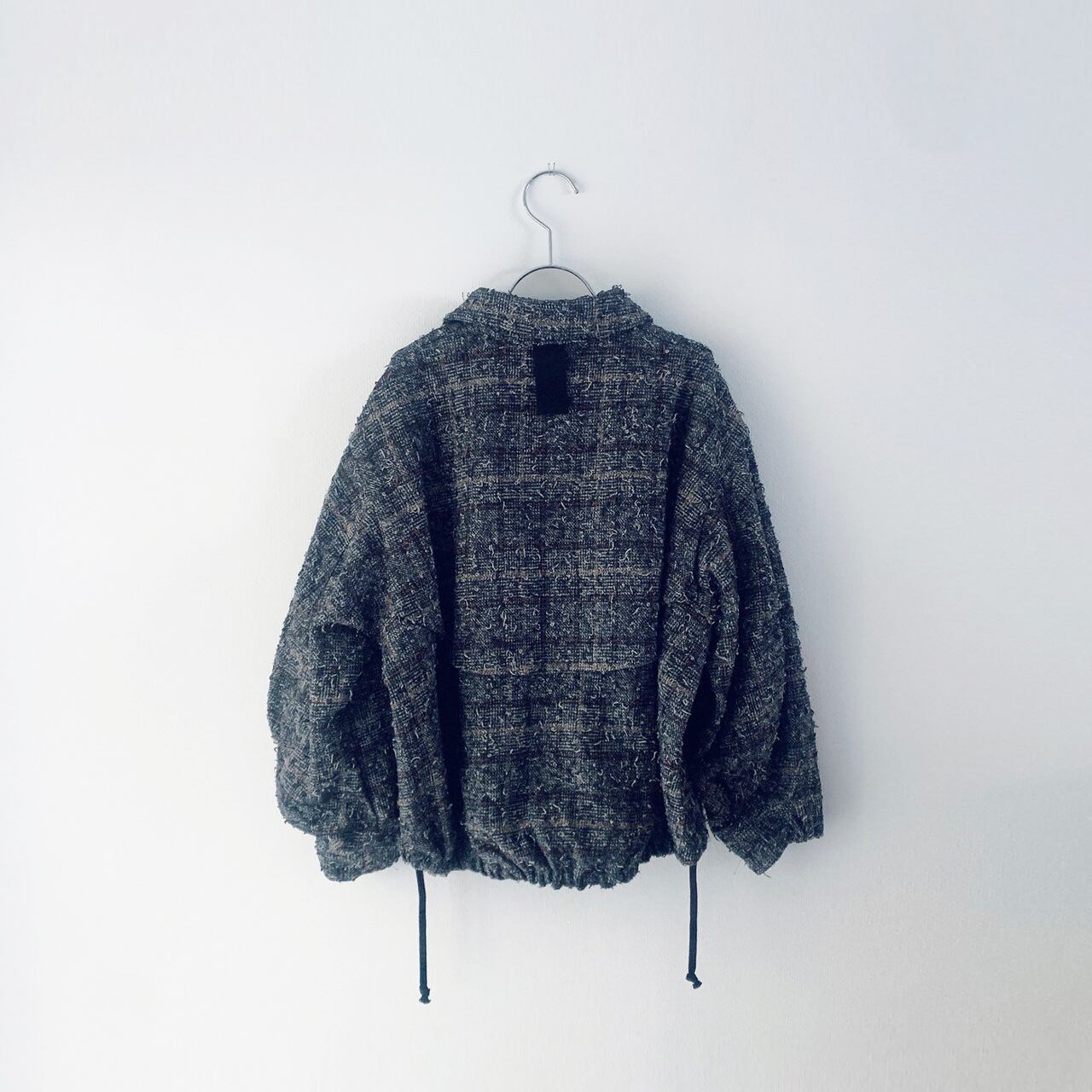 ジャケット・ブルゾン frankygrow NEEDLE PUNCHED F2 NEEDLE PUNCHED COTTON TWEED CHECKED BLOUSON / LL | frankygrow