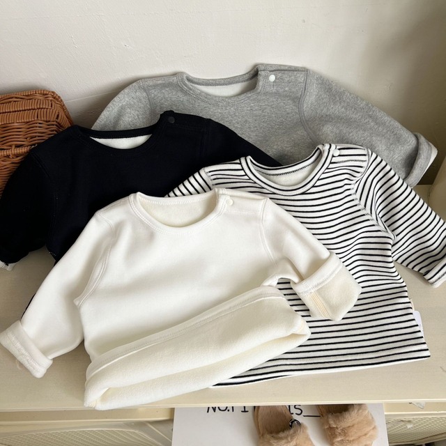 【冬作】ノーカラーorシンプルクールネックボアシャツ