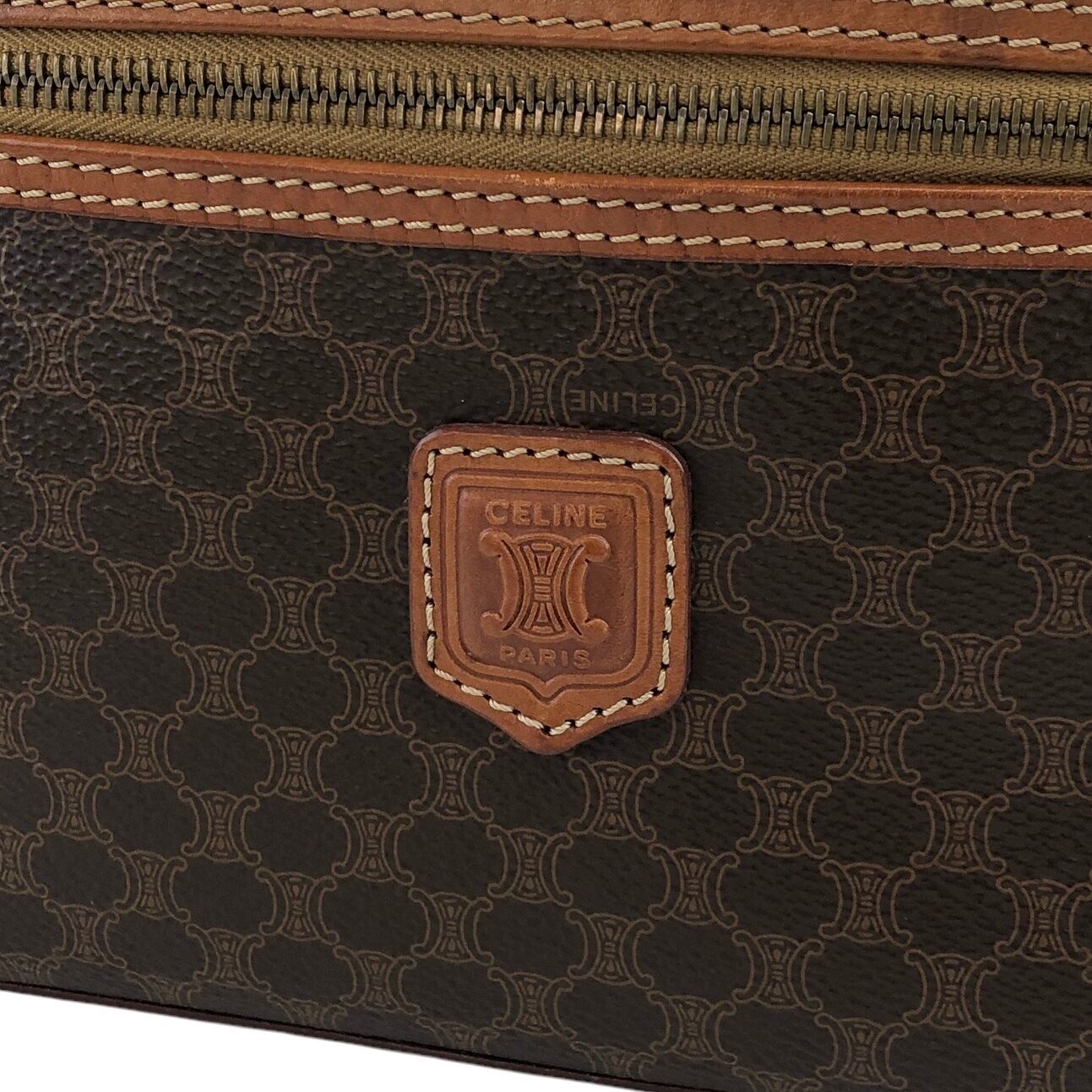 CELINE セリーヌ マカダム ショルダーバッグ ブラウン ブラゾン CELINE セリーヌ マカダム ショルダーバッグ ブラウン ブラゾン
