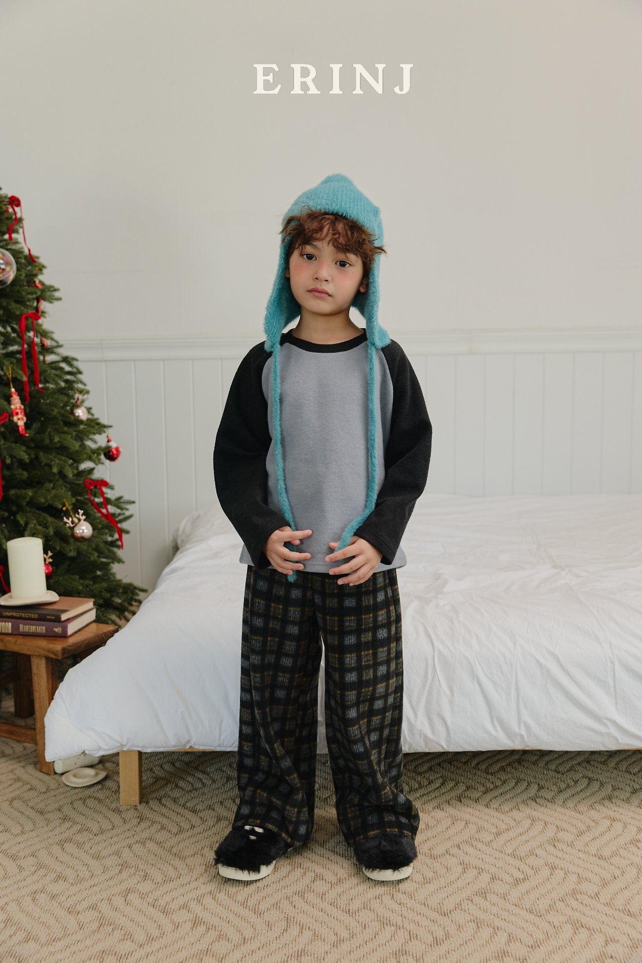 ERIN J［取寄］check warm pants 26winter