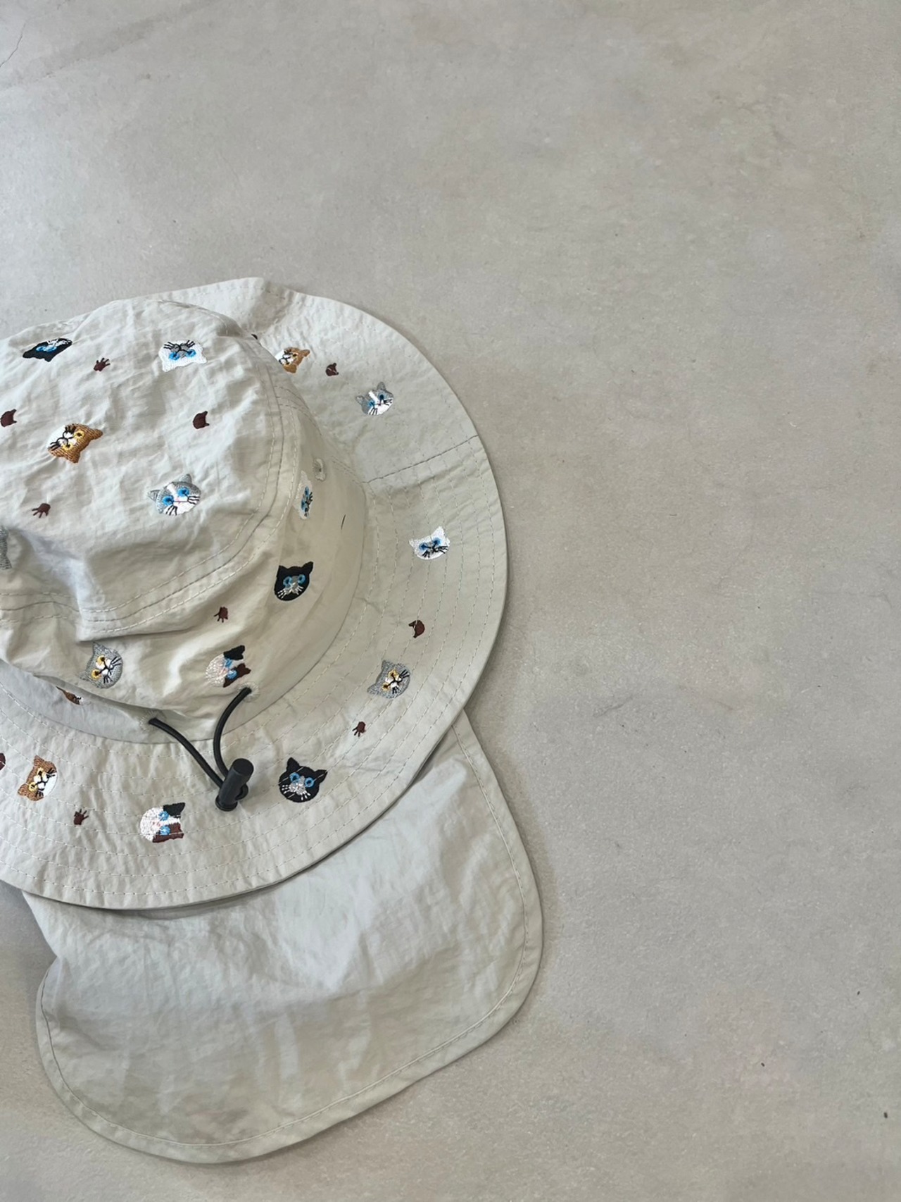 刺繍サンハット 49~53cm CAT 240603 - 3