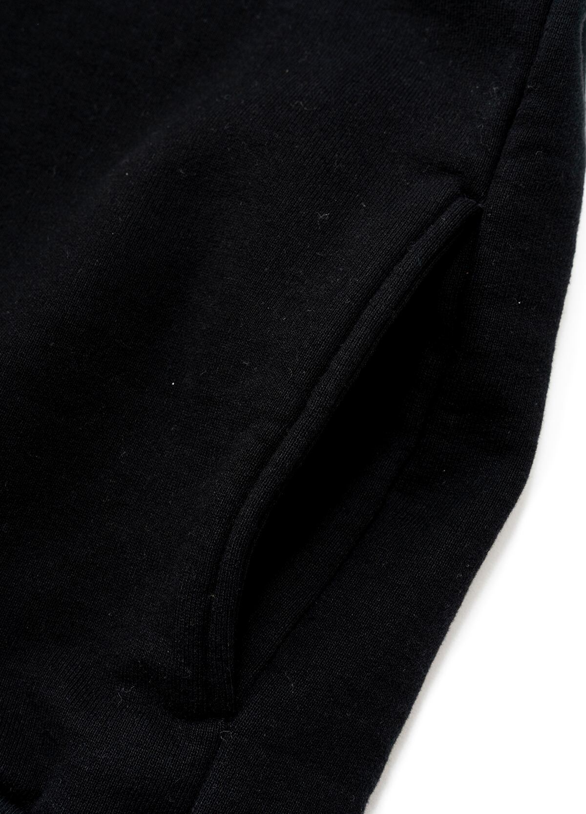 CONTROLLA+  washed tight tension fleece raglan sweat (black)