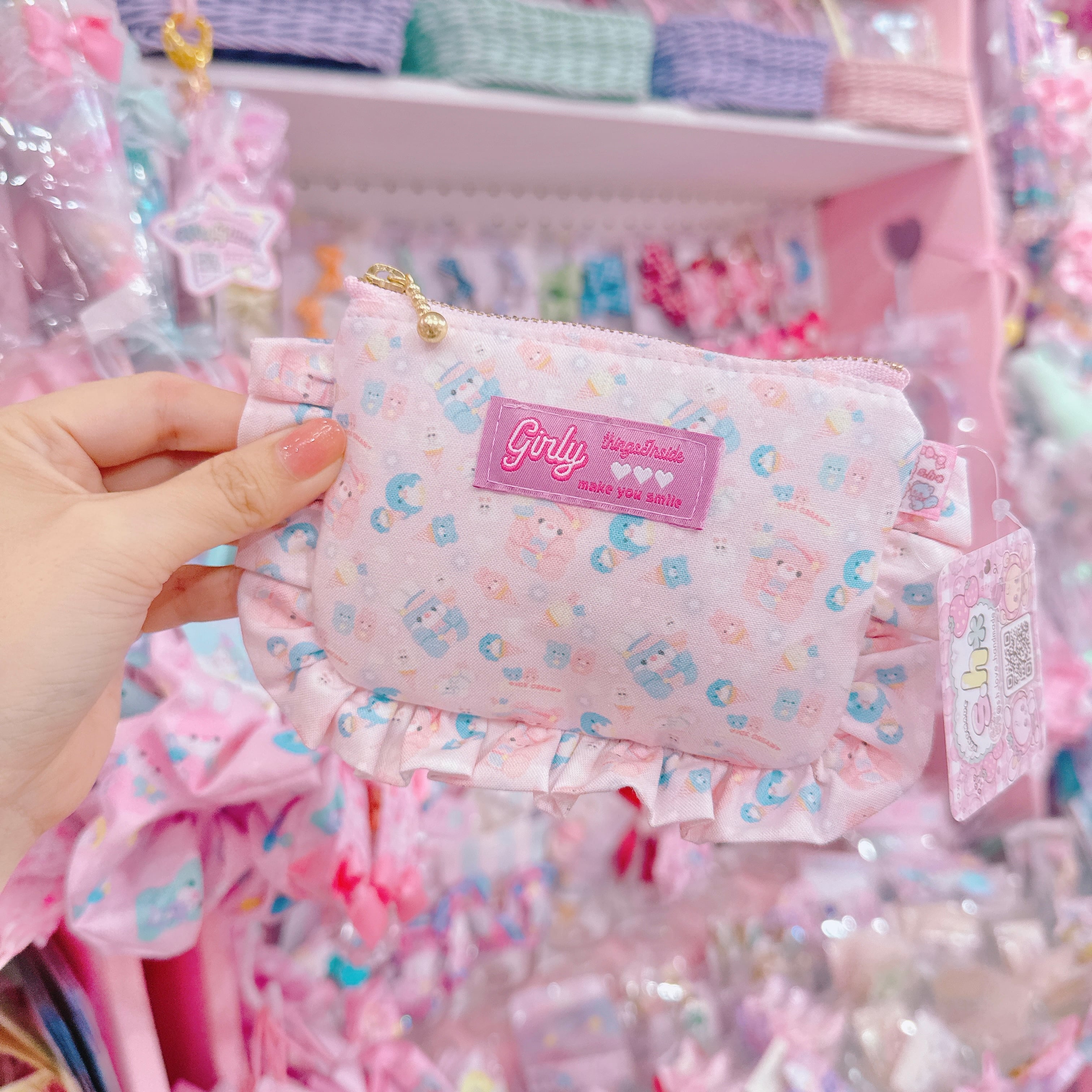 【N9】17-23フリルミニポーチ