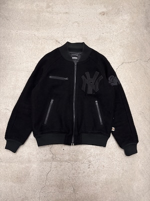 00s NEIGHBORHOOD × A BATHING APE/BROTHERHOOD Varsity Jacket/2002年/M/スタジャン/ウ－ルジャケット/ブラザ－フッド/BAPE/アベイシングエイプコラボ/NBHD/ネイバ－フッド