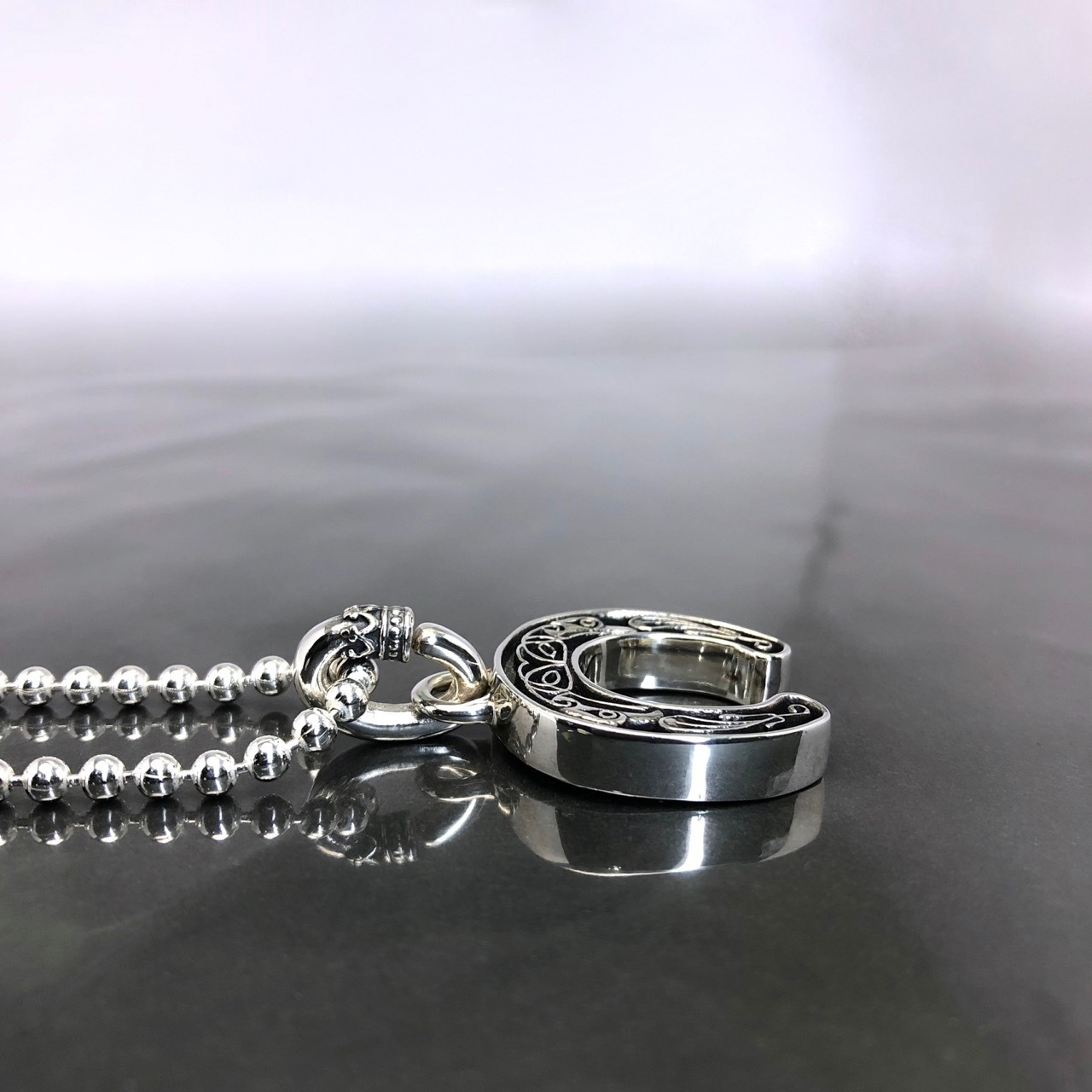CELTIC HORSESHOE BALL CHAIN NECKLACE / ケルティックホースシューボールチェーンネックレス