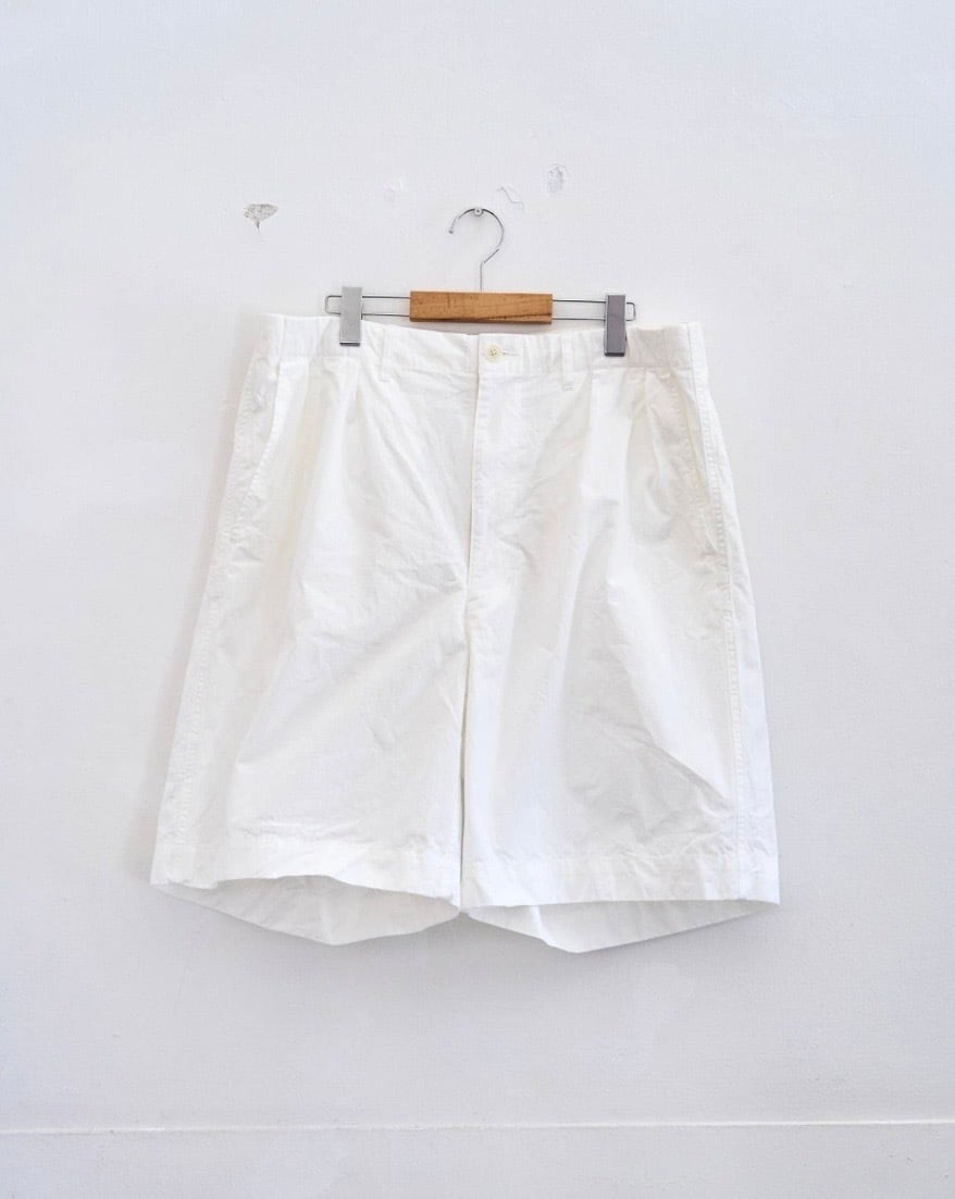 SANMONT (サンモント) 2タックワークショーツ OffWhite | H Nagano