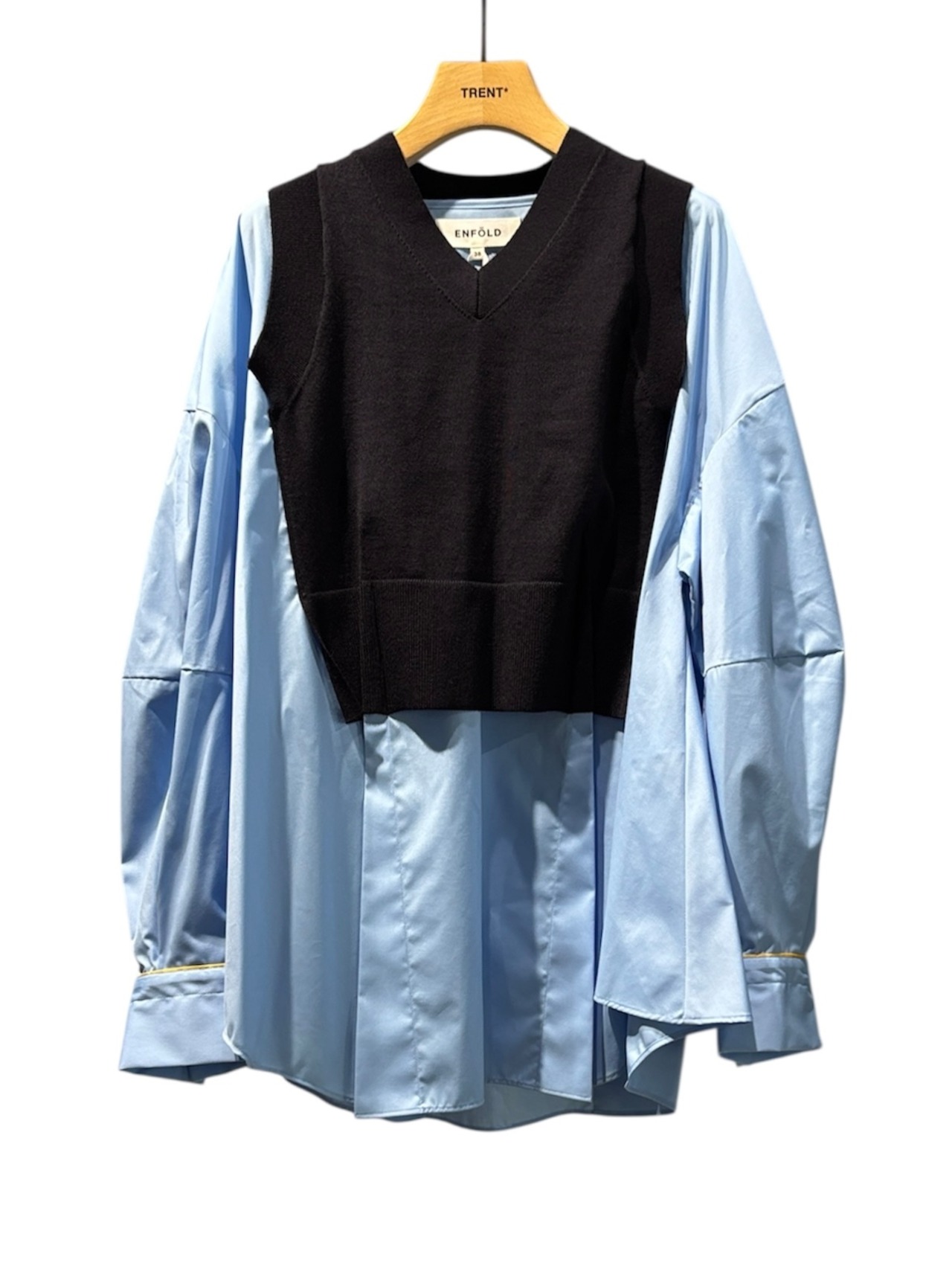 【25AW】ENFOLD エンフォルド / FAKE-LAYERED PULLOVER / プルオーバー - 5