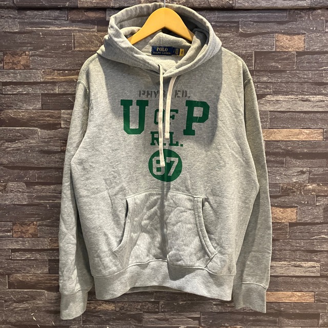 RALPH LAUREN LOGO PARKA GREY