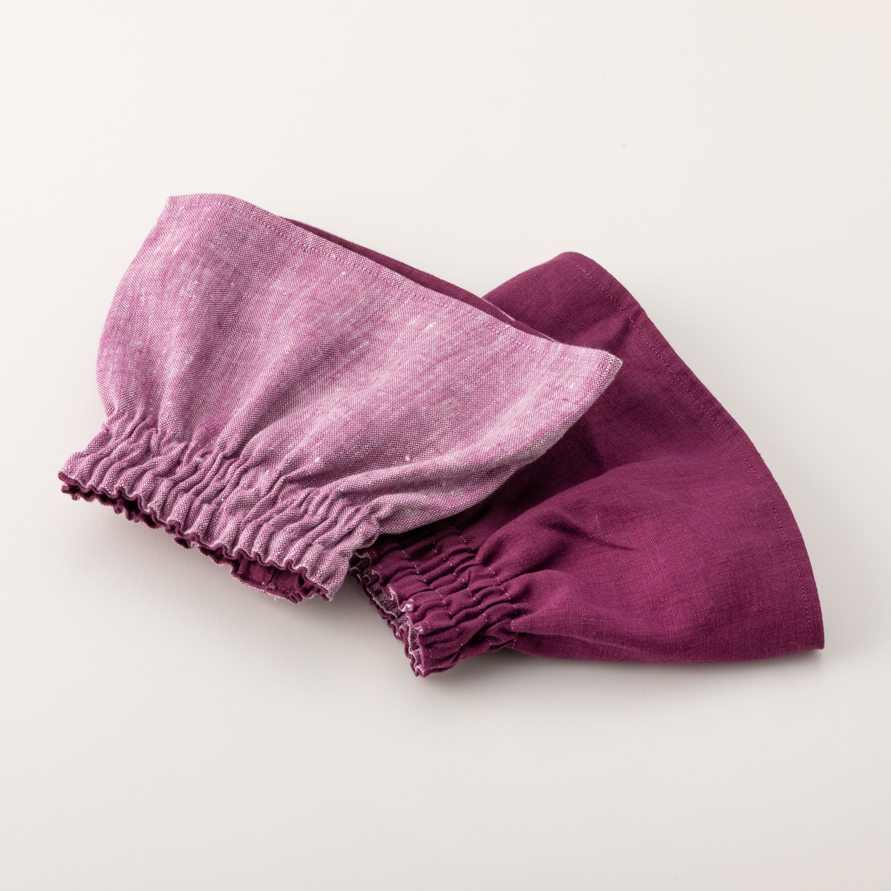 Omi-Jofu 【あやめ色】リバーシブルキッチン用アームカバー