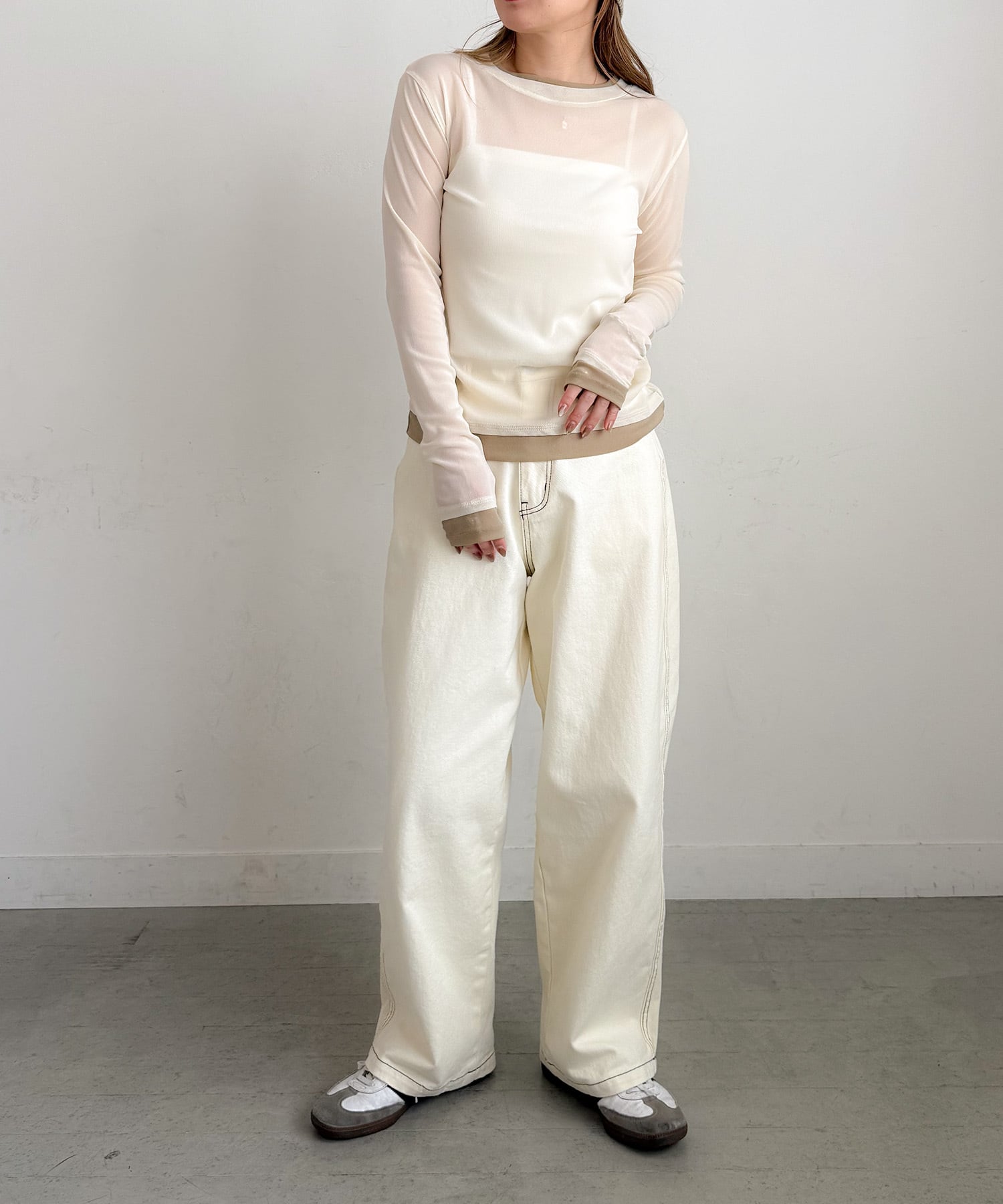 NEW バイカラーシアートップス | PICHI