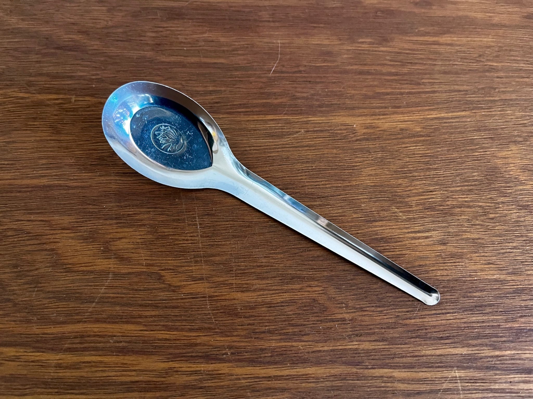 柄の長いアルミのレンゲ