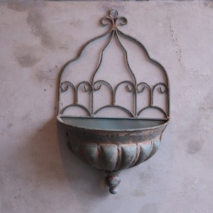 mondimanche　ハンギングポット　ルイエアイアンハングS｜シャビーシック　壁にかけるとオシャレになる　UX 307
