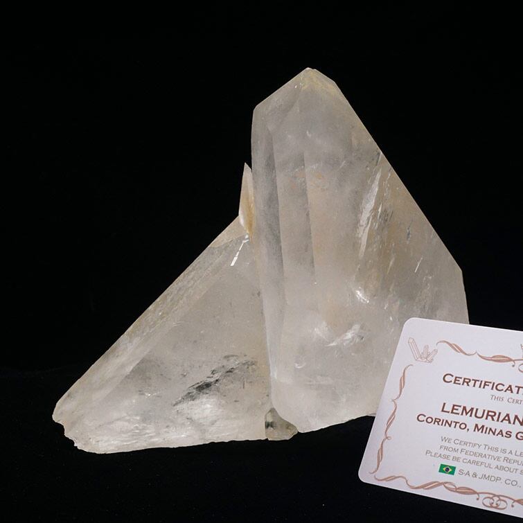 1.3Kg 水晶 クラスター 原石 ブラジル ミナスジェライス州 コリント産 レムリアンシード 証明書付属 一点物 282-629