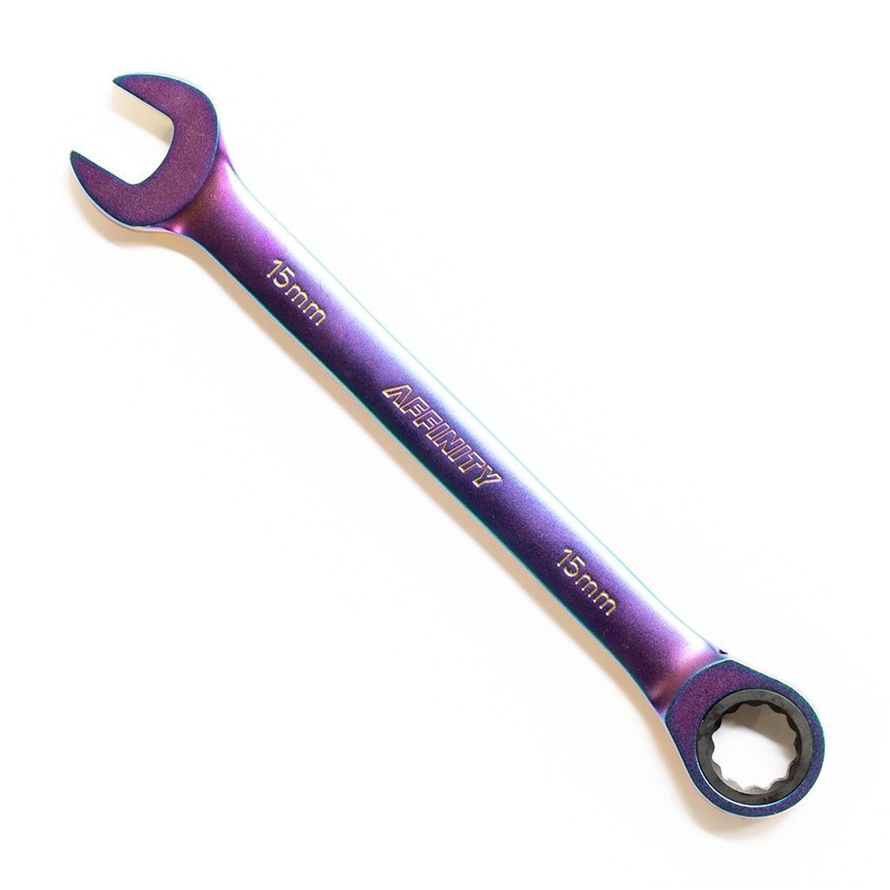 AFFINITY CYCLES 15mm racheting wrench (oil slick/long)