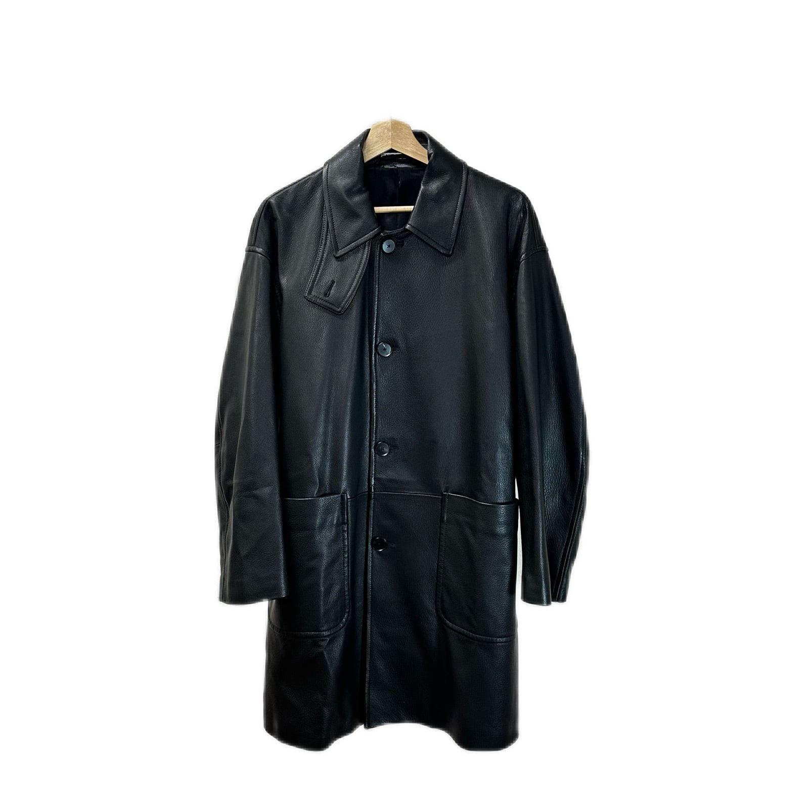 Auralee leather coat