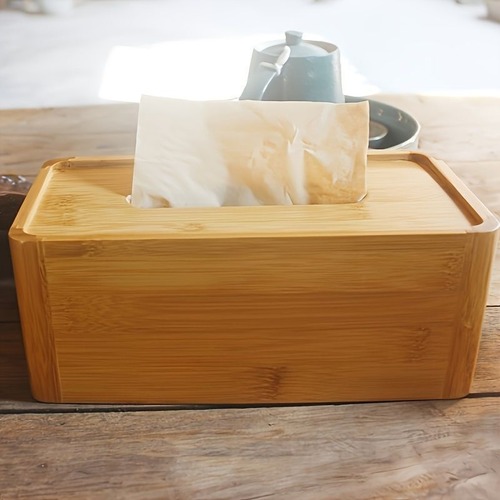 ティッシュボックス ティッシュケース 竹製 木製 24.5×12cm ウッド カントリー ホームインテリア リビング収納