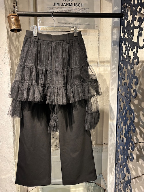 VIVIANO  tulle trimmed trousers