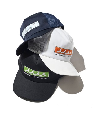 【予約販売3月下旬～4月中旬入荷】muta MARINE × ACANTHUS ボックスロゴ メッシュキャップ
