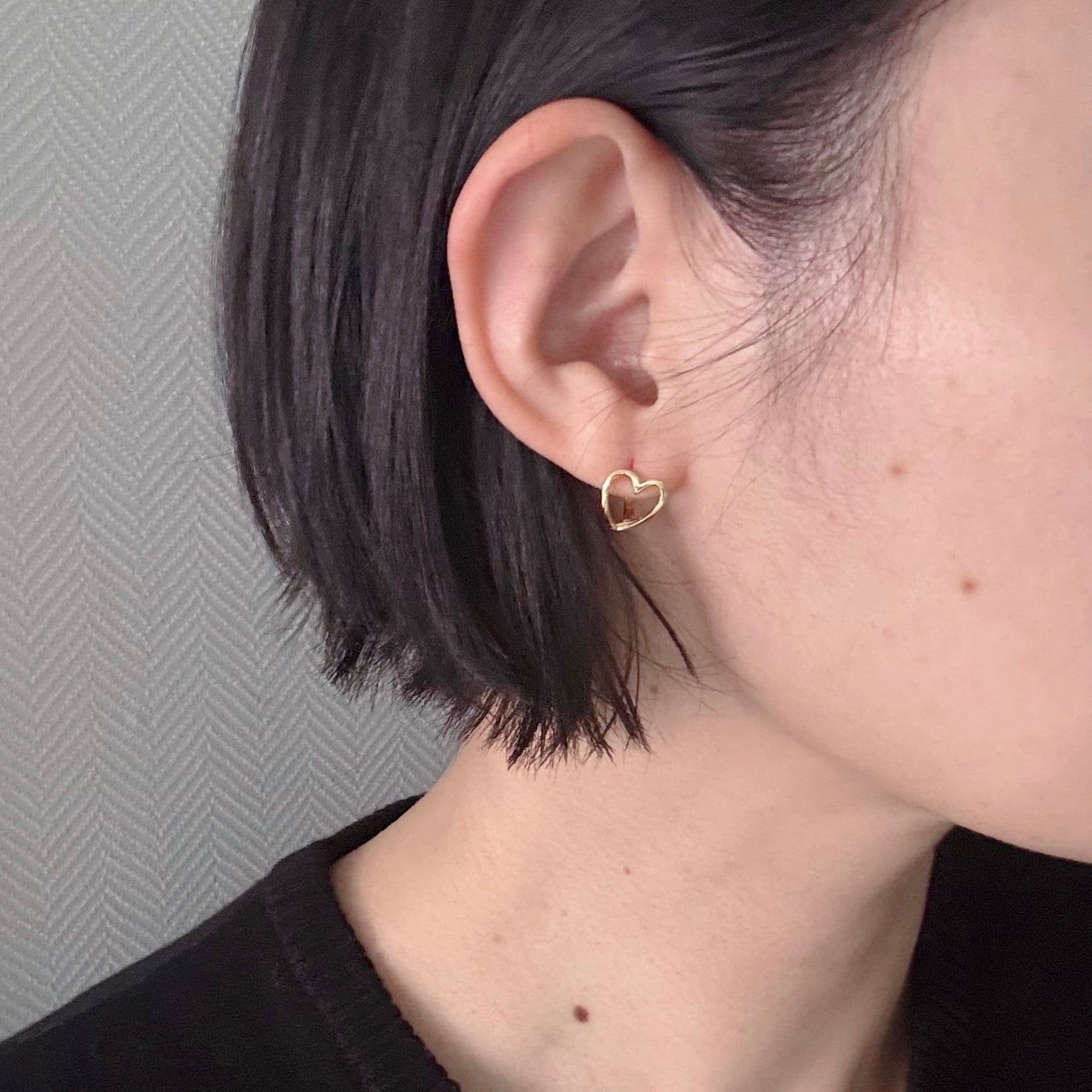 片耳】HEART Hoop Pierce | owol.