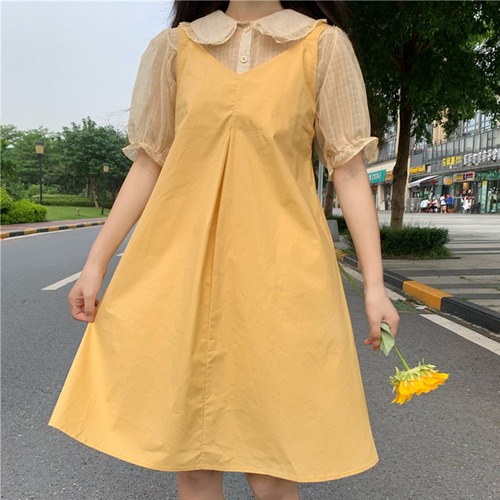 ✞ きれいめ☆スカート イエローウエストすっきり☆着痩せ スウィート ✞ゴスロリ SM ミリ 甘ロリ クラロリ 和ロリ エレガント 黒ロリ 姫ロリ 華ロリ BB-BB8642228