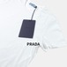 PRADA プラダ 24SS クルーネック プレーン 半袖Tシャツ DNA604 DNA604 ホワイト / J&NREUSE レディース トップス