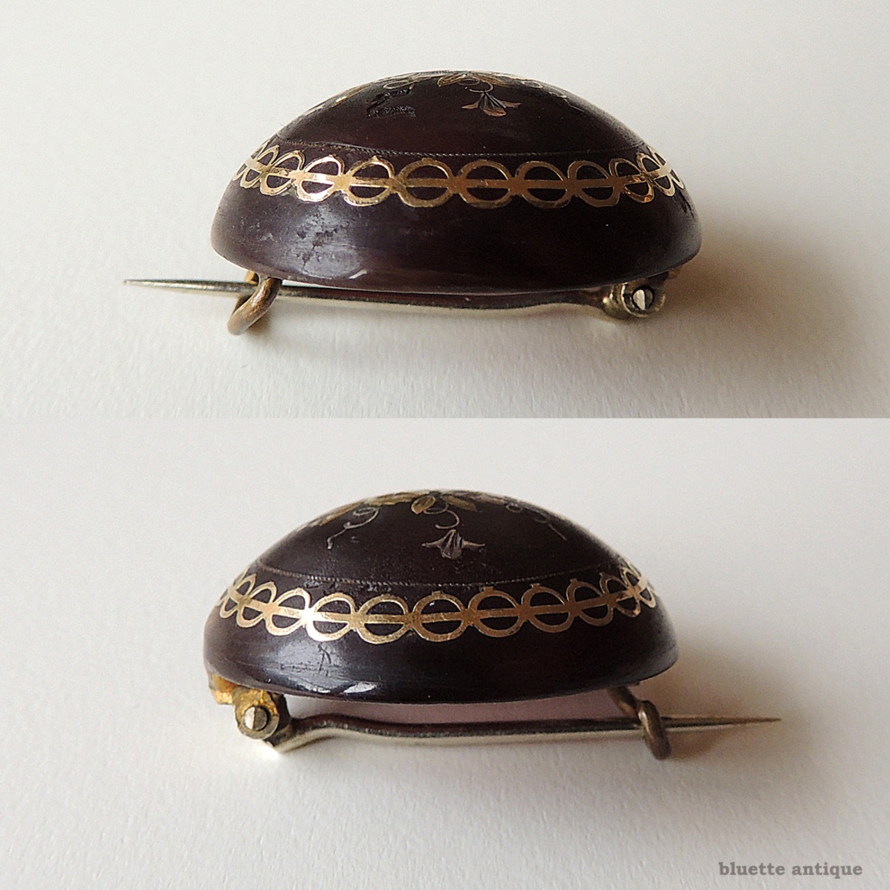 アンティークジュエリー ピクウェ ブローチ 【薔薇・すみれ】（ソーティングメモ付）