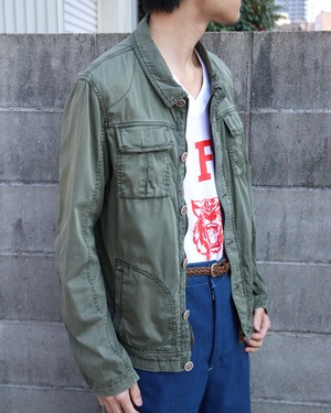 ARMANI JEANS military sampling shirt jacket.