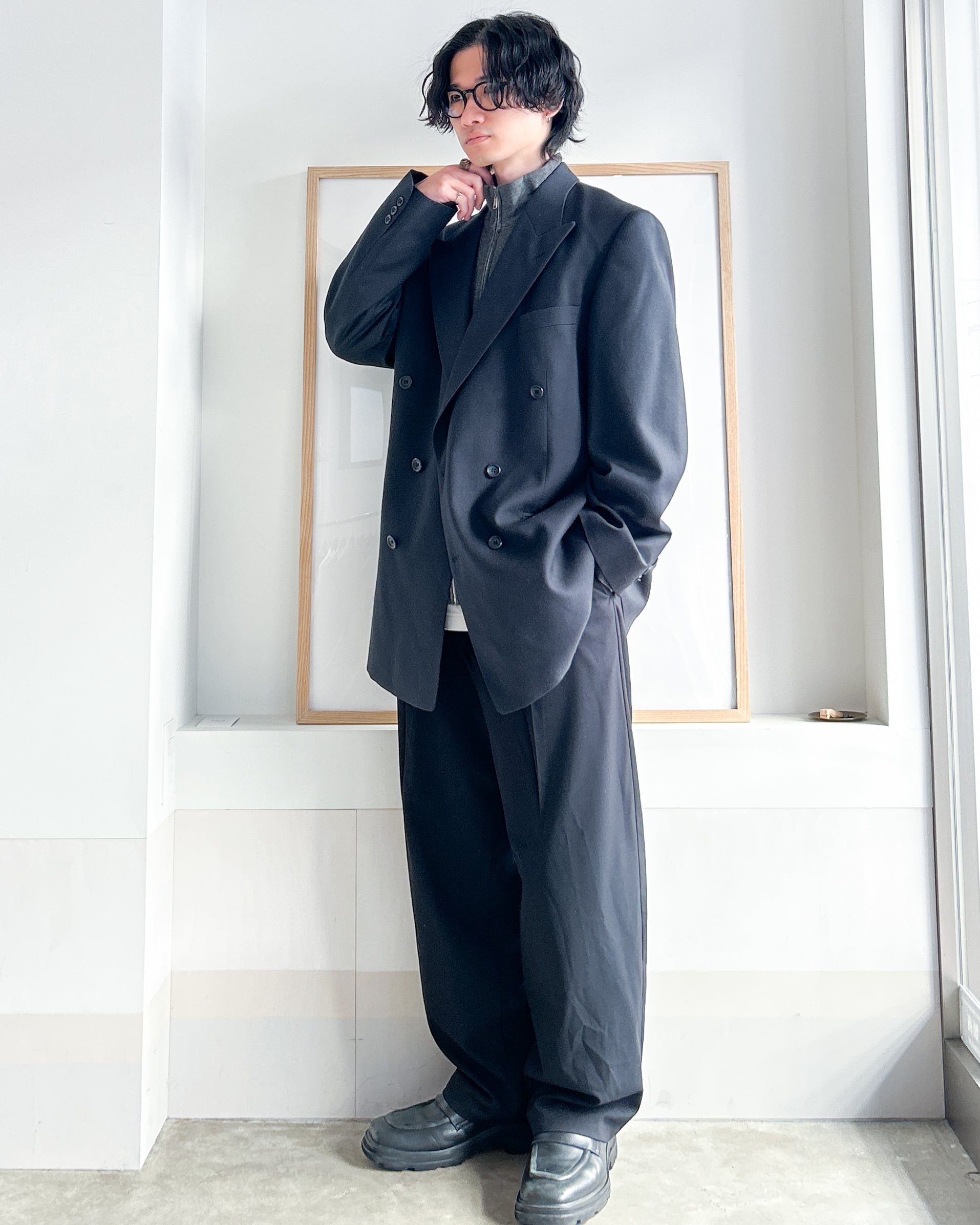 MLRリメイク】リサイズダブルブレストテーラードジャケット | 古着