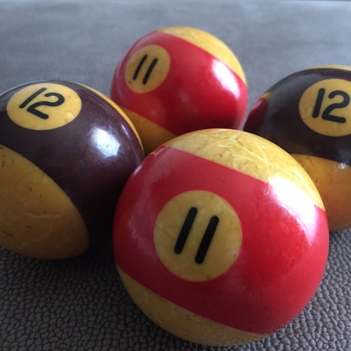 Vintage Pool Biliard Balls