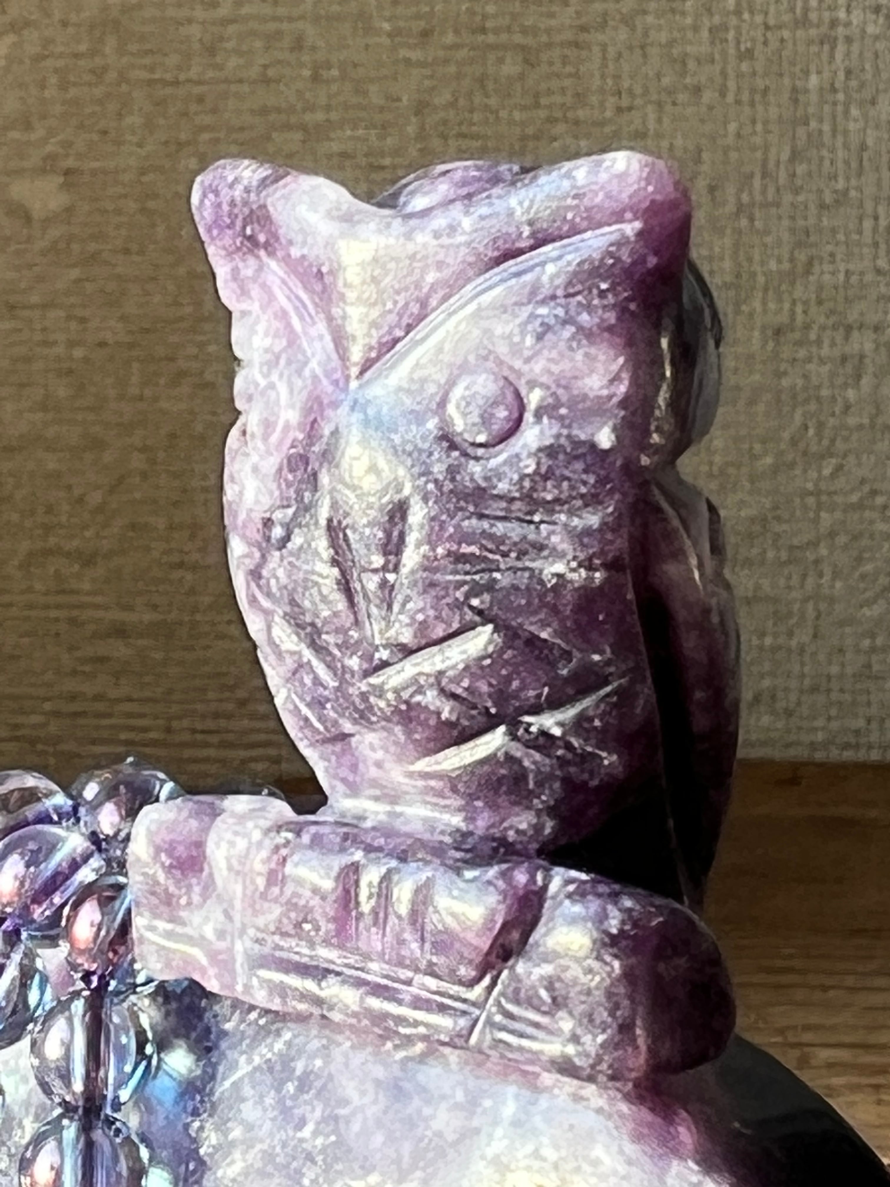 ★【アウトレット】レピドライト フクロウ