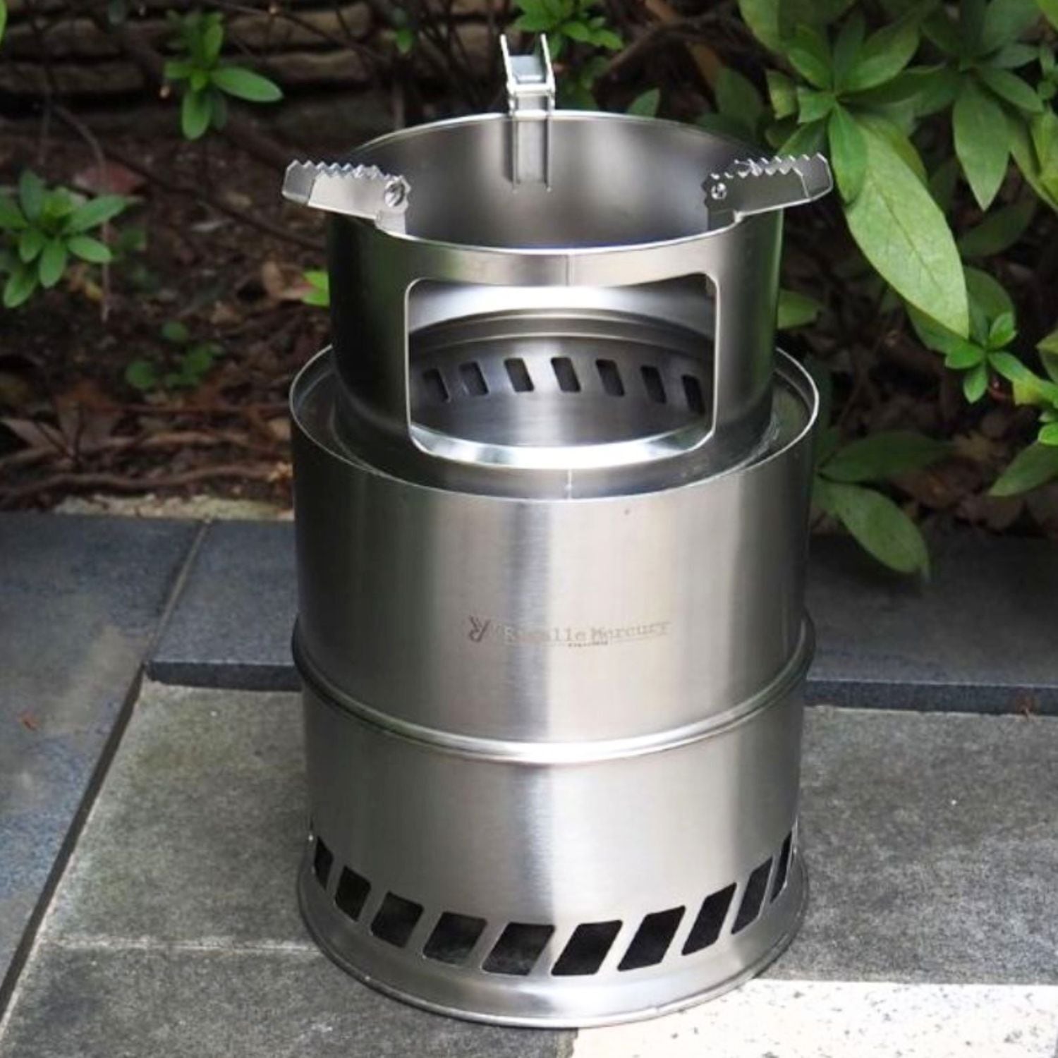 Rigalle Mercury リュックに入る ウッドストーブ 二次燃焼 焚き火台 約20㎝(直径)X約31㎝(高)大型