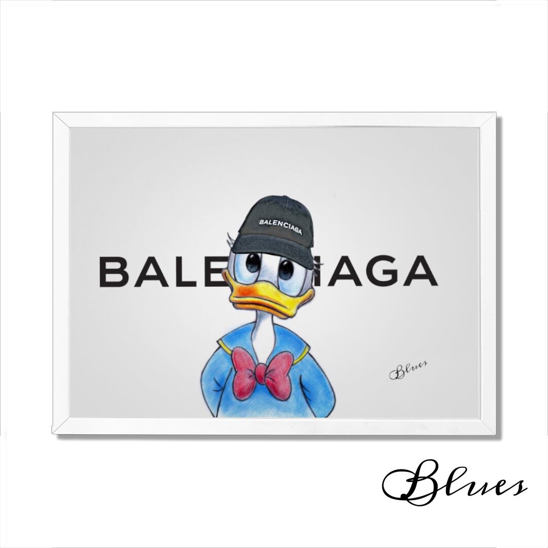 ドナルドダック バレンシアガ キャップ a1サイズ Blues Make Sense Art Gallery
