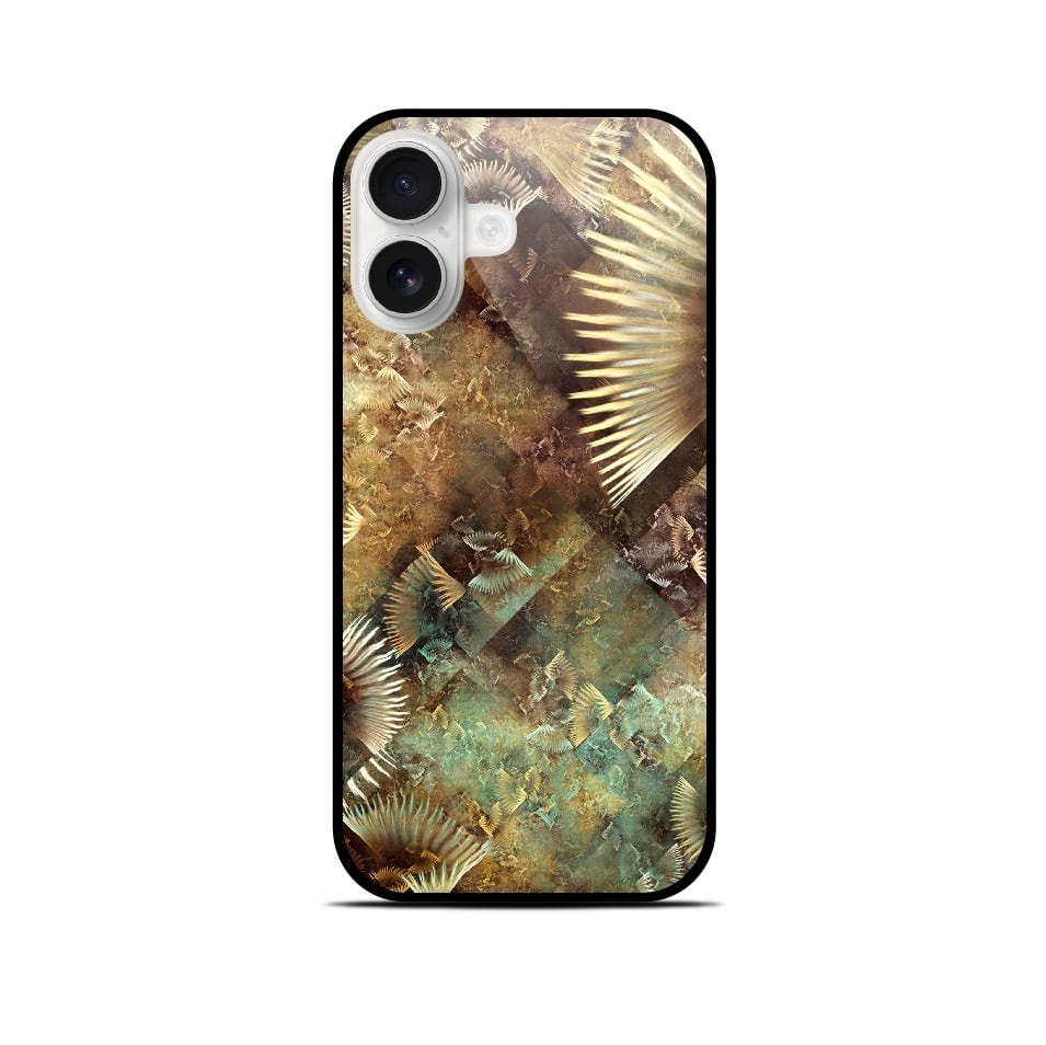 金翔 - 和風 角丸型 強化ガラスiPhoneケース | 紫乃二夢(しのに 金翔 - 和風 角丸型 強化ガラスiPhoneケース | 紫乃二夢(しのに