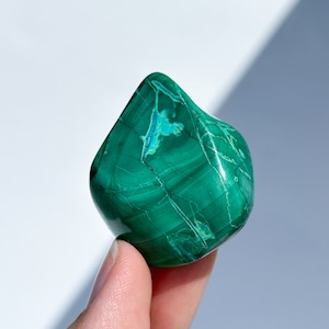 マラカイト with クリソコラ(マラコラ) タンブル11◇ Malachite with Chrysocolla ◇天然石・鉱物・パワーストーン