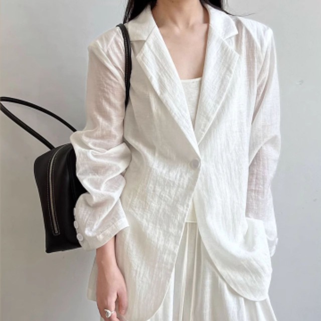 ストレートシルエットテーラードジャケット　00512