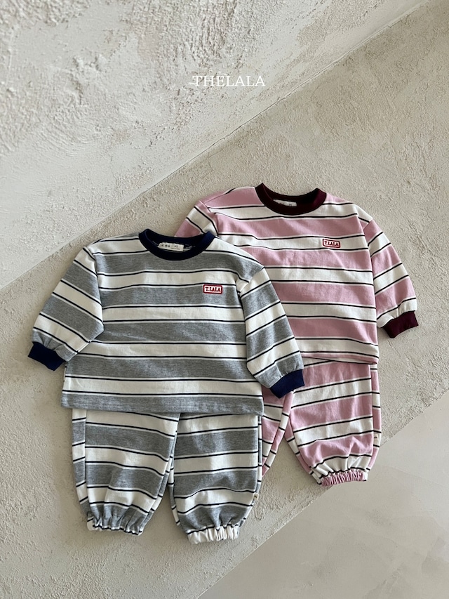 【取寄】thelala|kkandori set|カンドリ上下|XS-XL|kids|26 spring