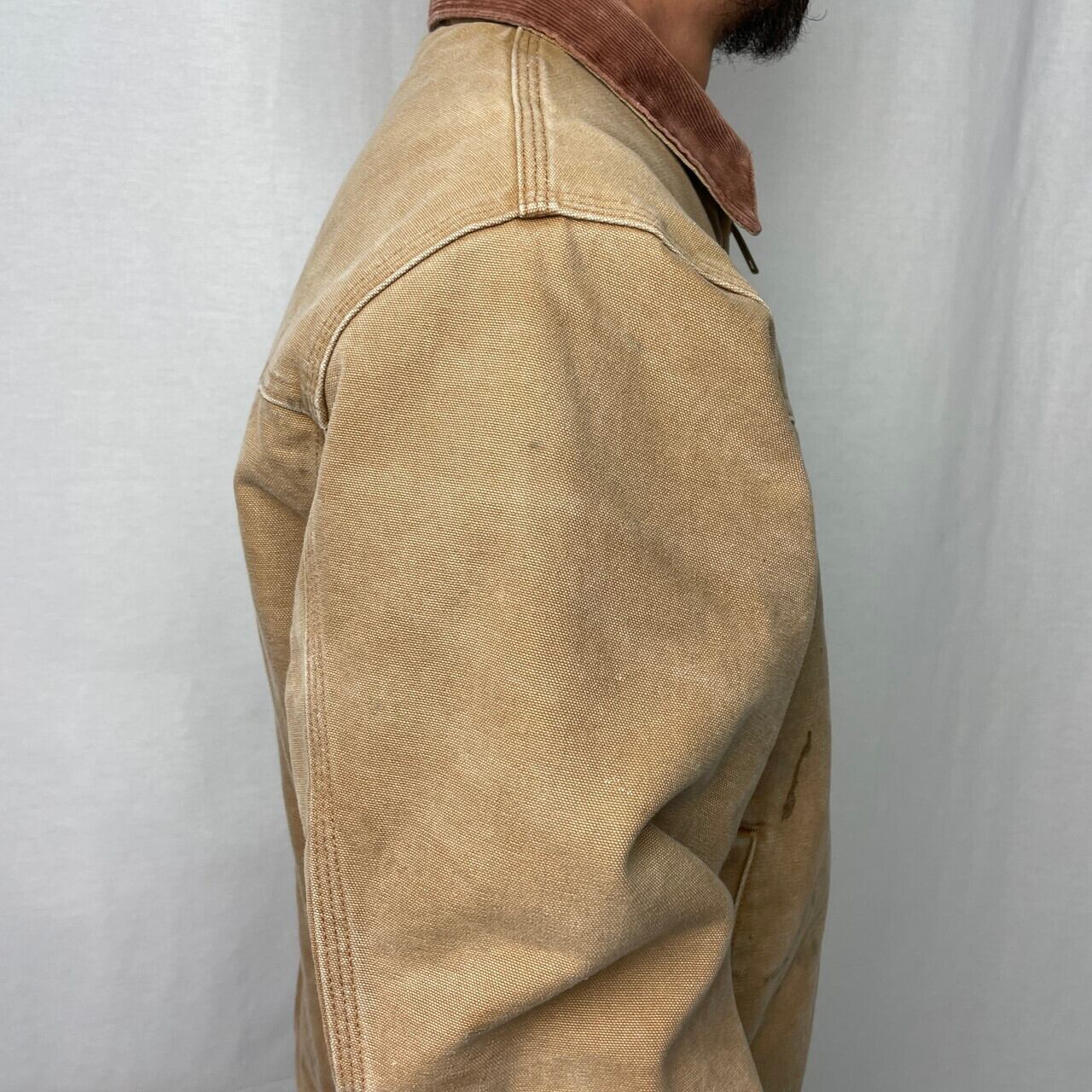 カーハート ヴィンテージワークジャケット M マスタード キルト裏地