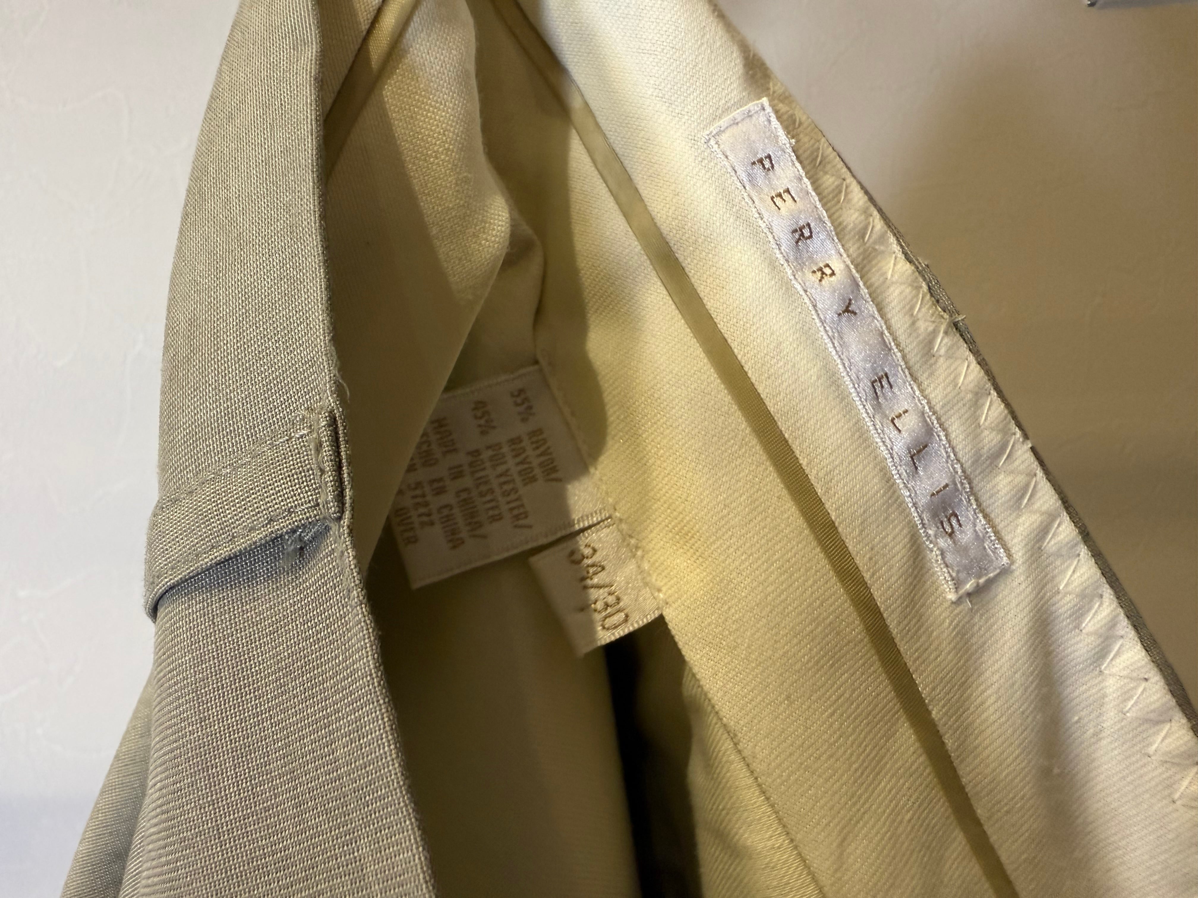 90's PERRY ELLIS 2Tuck Wide Slacks | ancient