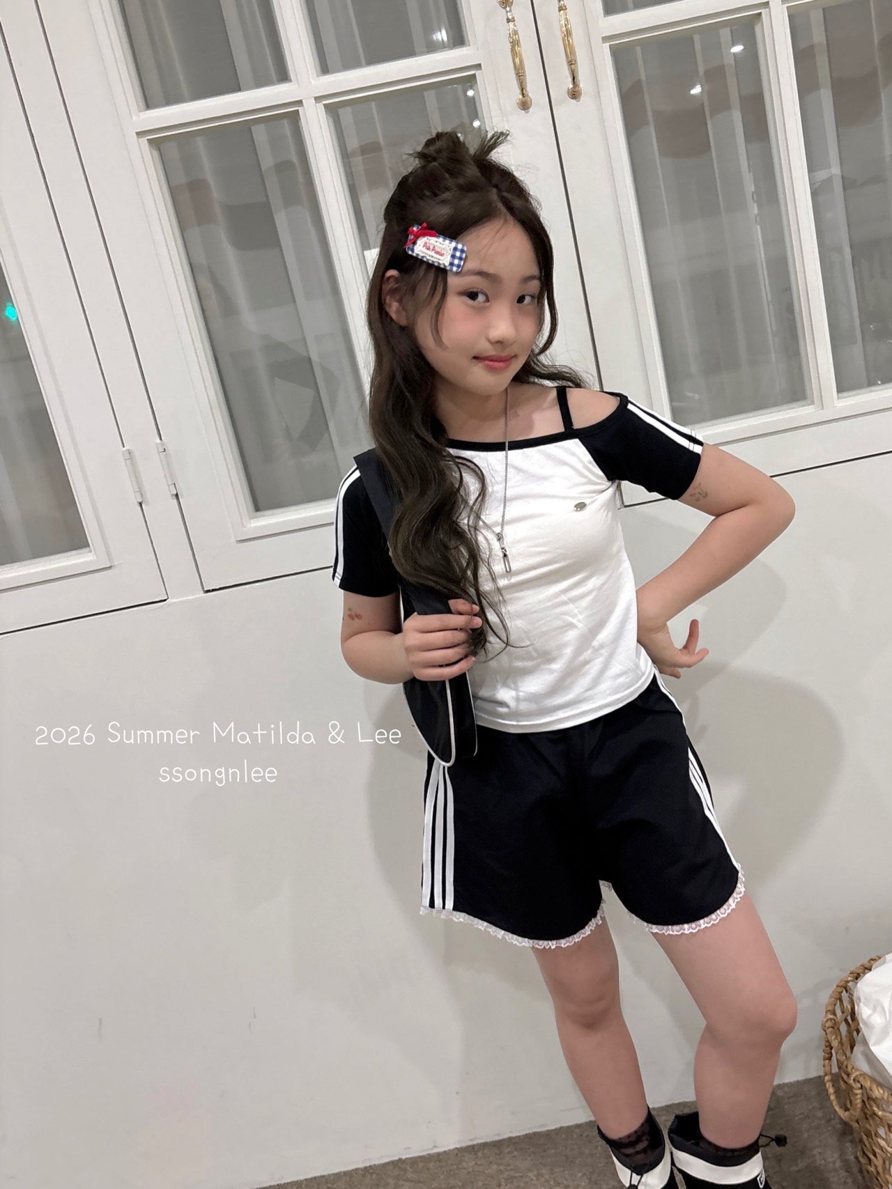 [Matilda&Lee] Color-blocked line tee / [마틸다앤리] 배색라인티