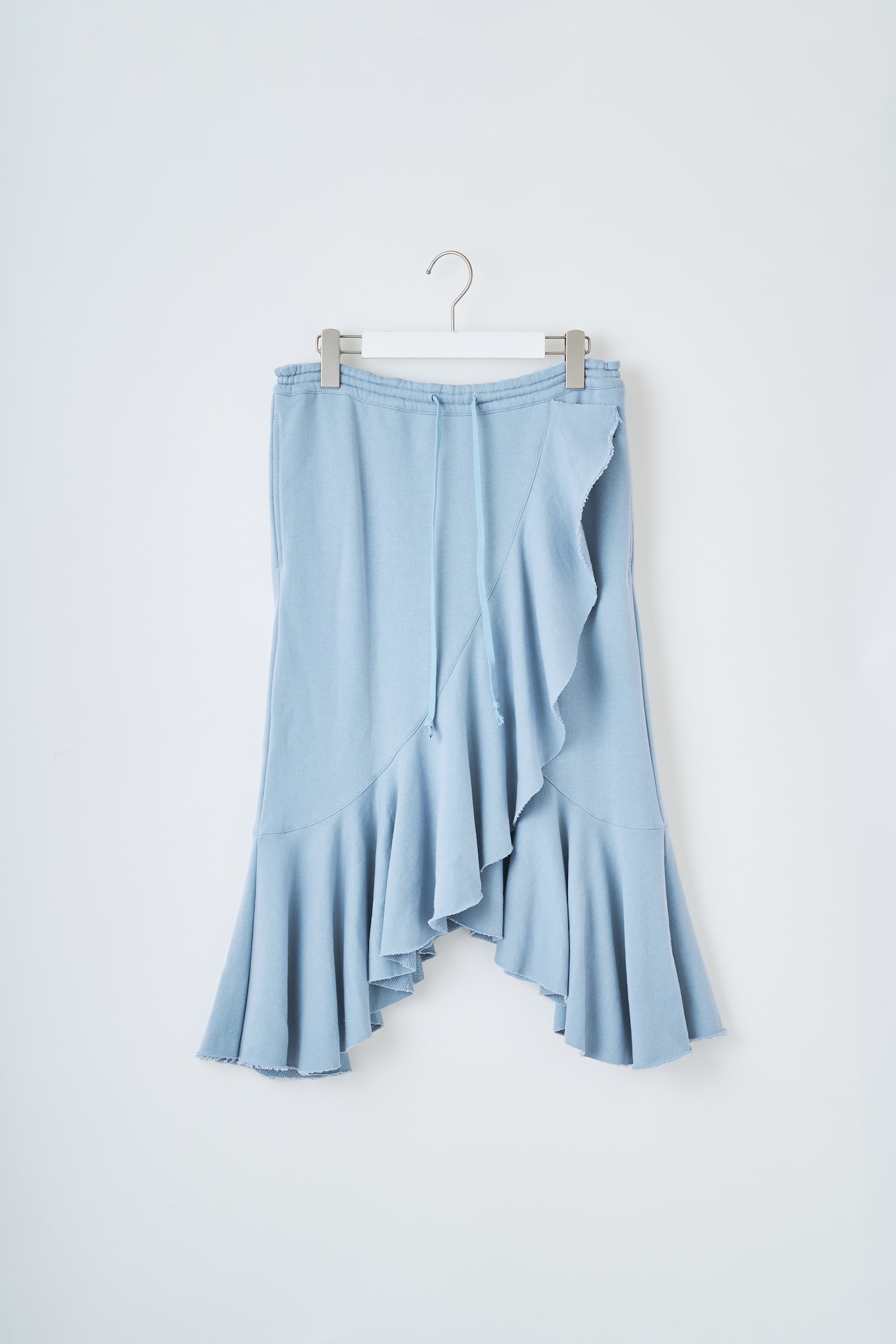 Frilled jersey skirt