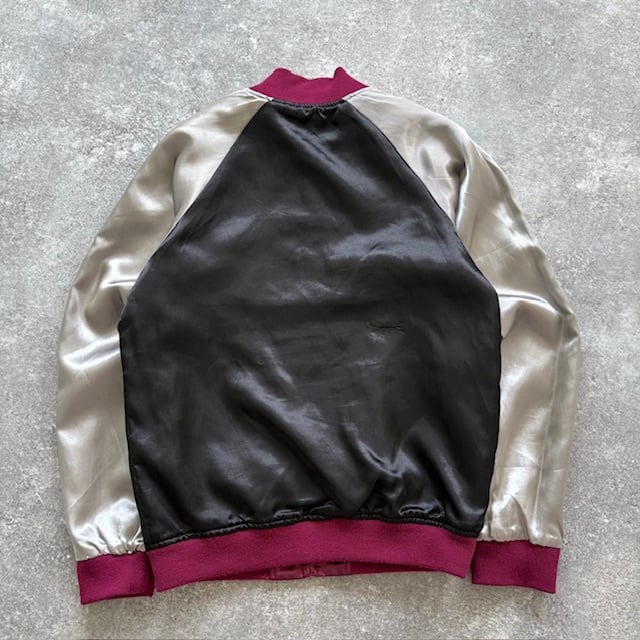スカジャン　80〜90s リバーシブル　ヴィンテージ Vintage】SOUVENIRJACKET 90s リバーシブルスカジャン サテン