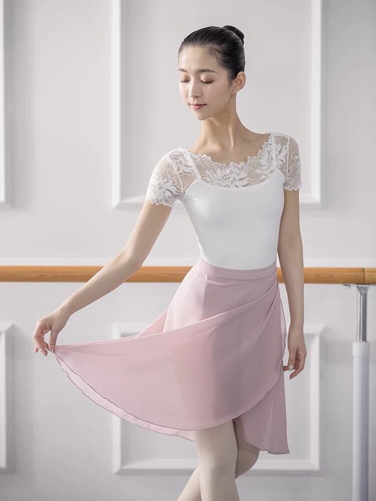 スモーキーピンク ラップスカート | バレエショップ Snowflake Ballerina