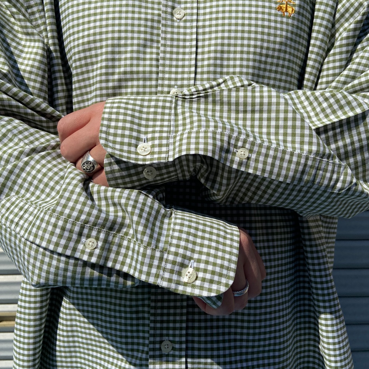 90年代 Brooks Brothers ブルックスブラザーズ チェックシャツ メンズ 