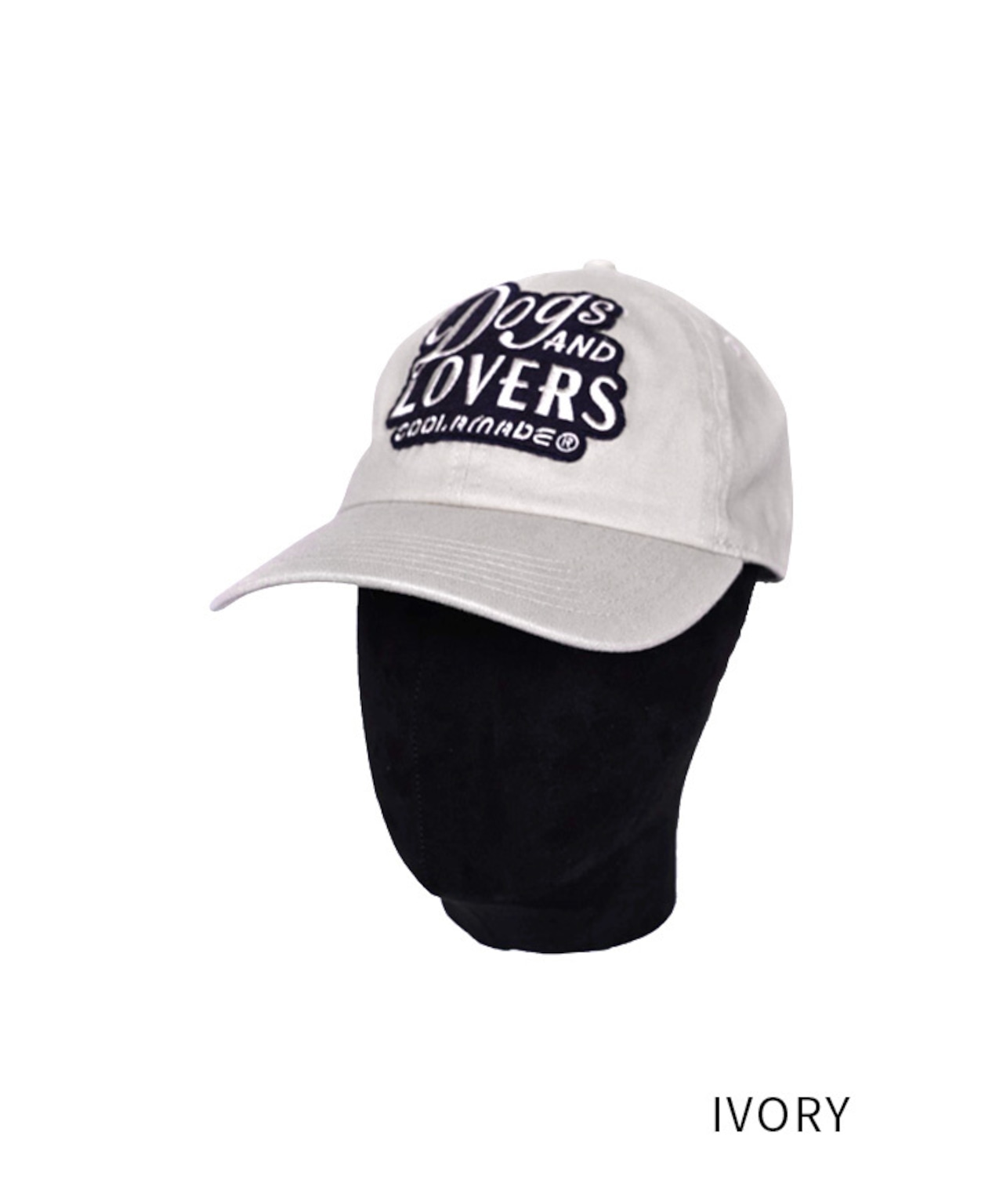 Dogs AND LOVERS Logo CAP (IVORY) CQ-49504