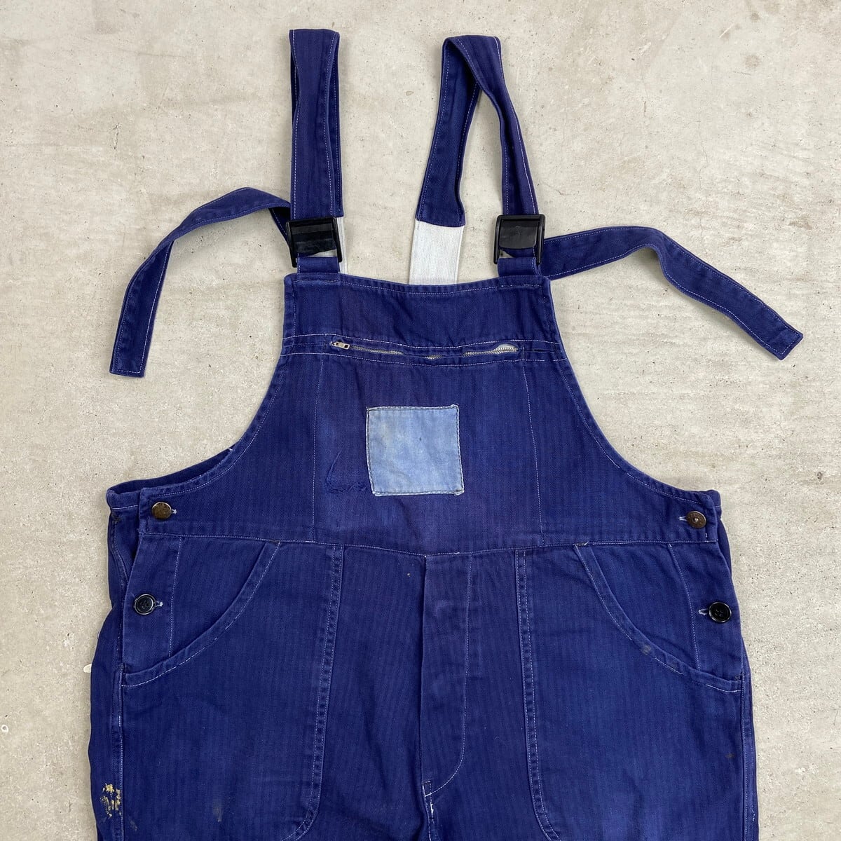Y*O様 60s- フレンチワークパンツ メタルボタンZEUS ELEGANT 60年代 ZEUS ELEGANT フレンチワーク オーバーオール ヘリンボーン