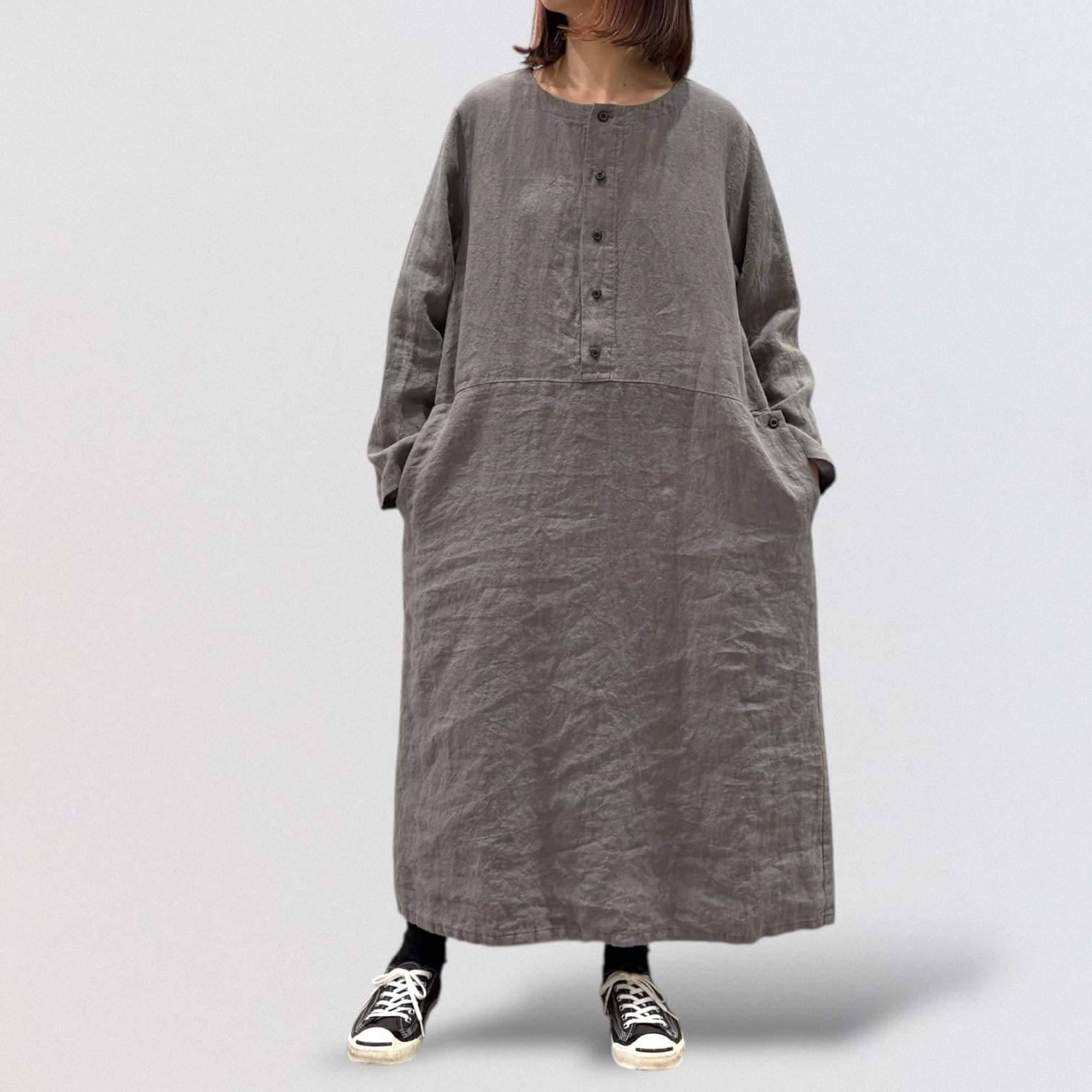 Vlas Blomme Washed 40/1 Linen Dress | CoCo Cuore